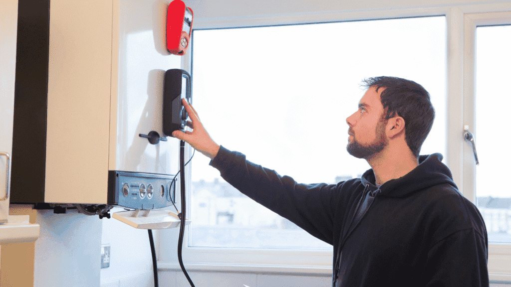 Commercial building receiving energy upgrades to boost its EPC rating.