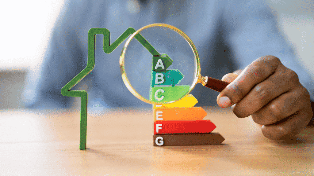 Expert conducting post-installation monitoring services to ensure energy system compliance and performance.