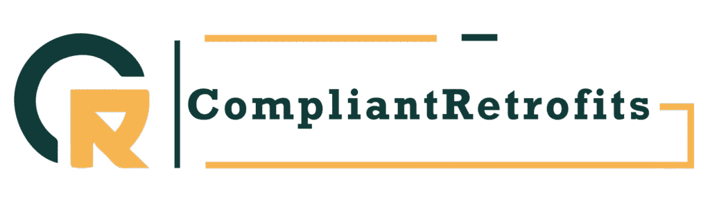 Compliant Retrofits company logo featuring initials CR and stylized text.