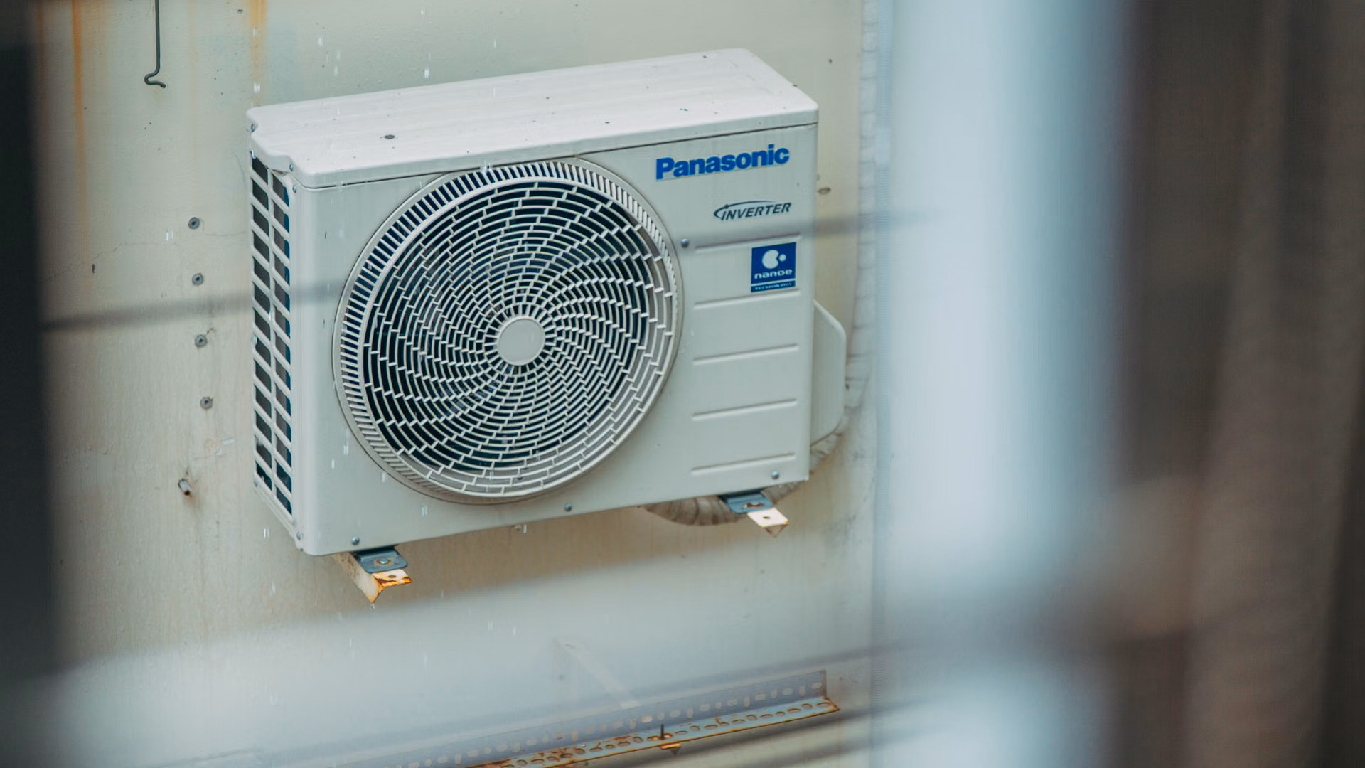 Air source heat pump outdoor unit installed at a Leeds home