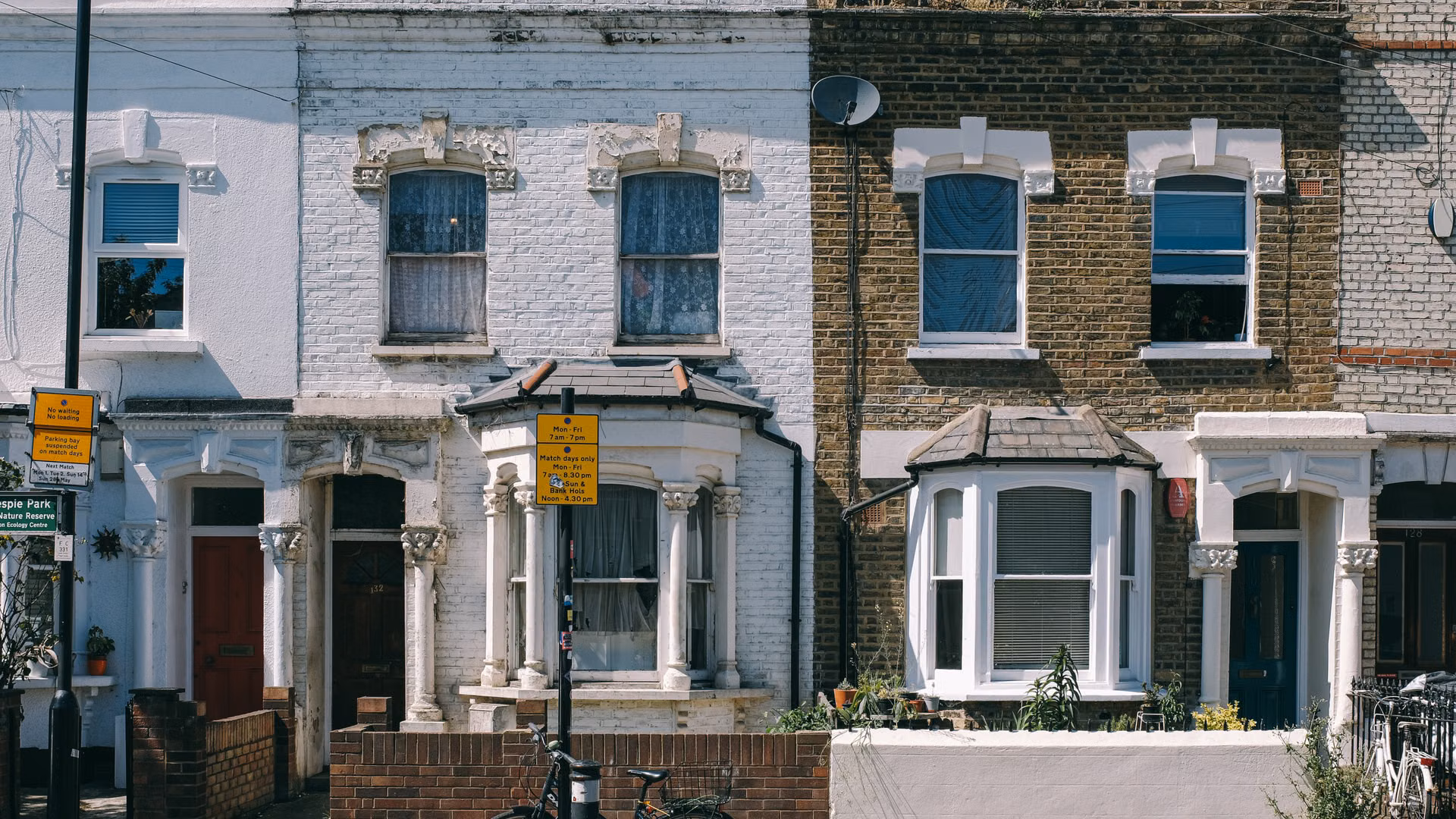 London home exterior with roof suited to renewable energy upgrades